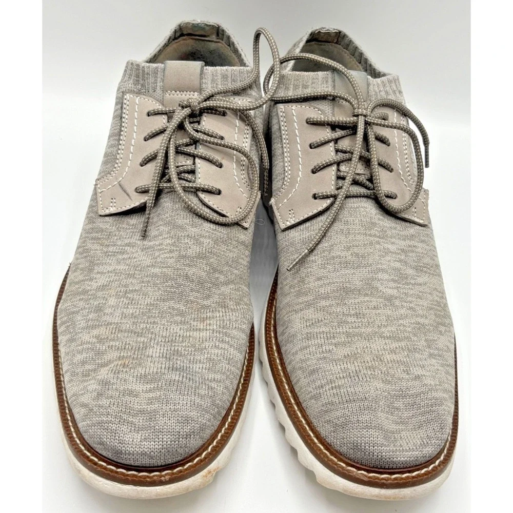 J. Murphy by Johnston & Murphy Men's Gray Knit Casual Derby Shoes Size 13